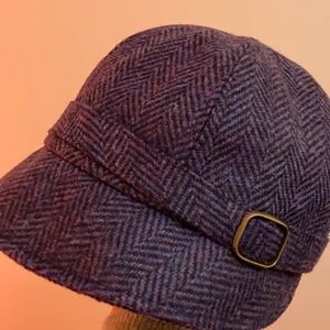 Ladies Tweed Flapper Cap - Purple NWOT